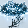 Grinalda a pilhas multifunções 48 leds branco frio cabo preto ip44 4m
