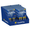 Expositor de cartão de mesa de pilhas varta "long life" 10 blísters 4 pilas aaa lr03 + 10 blísters 4 pilhas aa lr06 varta 27 ...