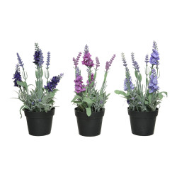 Planta artificial lavanda cores sortidas ø12x25cm