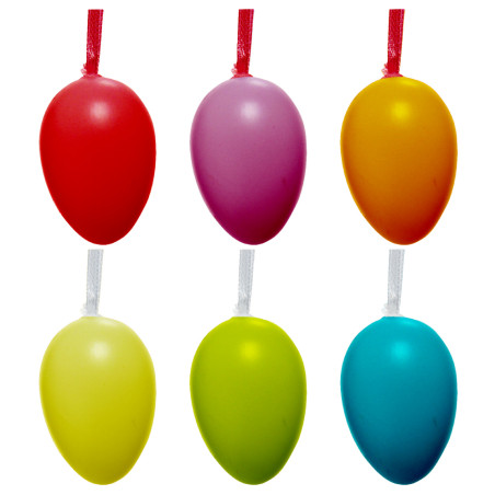 Kit 6 ovos de plástico ø4x6cm