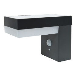 Candeeiro de parede solar com detector max 600lm 3200k 10x16,5x13cm edm