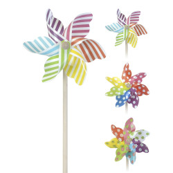 Moinho de vento ø22x55cm cores / modelos diversos