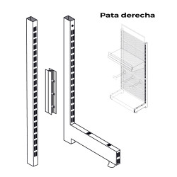 Pé direito para expositor 00030