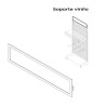 Suporte para vinilo blanco modelo 00030