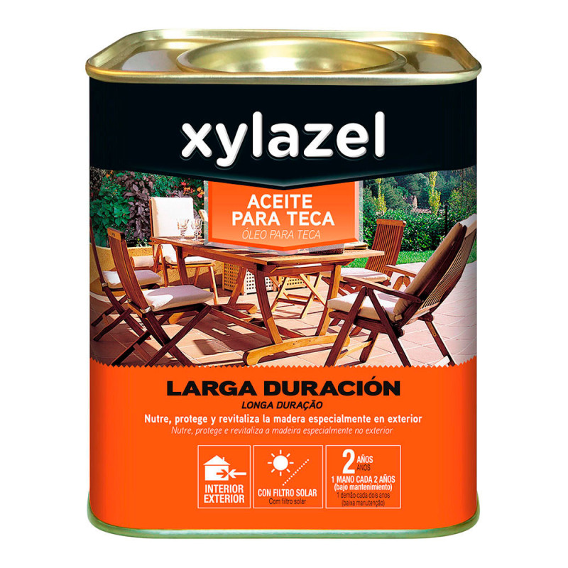 Óleo para teca longa duração cor natural 750 ml