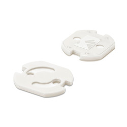 Protetor giratorio adesivo para tomada branco 5400-2-001 (blister 6 unid.) inofix
