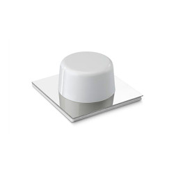 Batente adesivo branco-cromado (blister 2 unid.) inofix