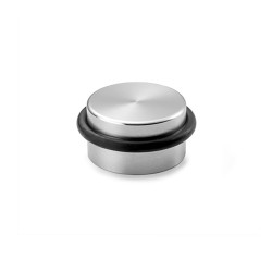 Batente cilindrico inoxidavel com adesivo extra forte (blister) inofix