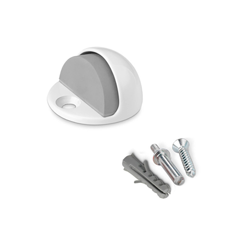 Batente para porta metalico con parafuso branco (blister) inofix