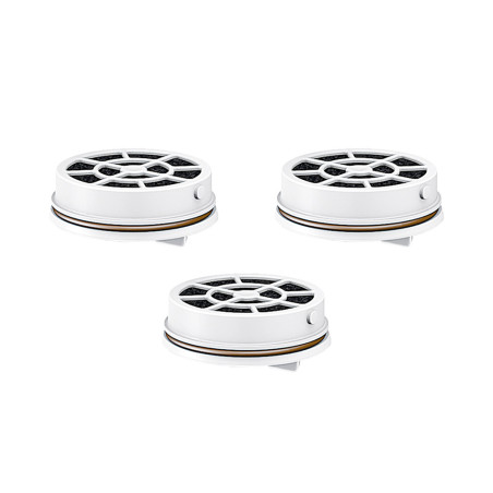Kit de 3 filtros para garrada de água para filtragem instantanea flow'n go fd03a laica