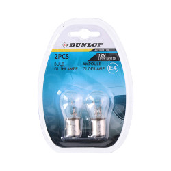 Pack 2 lâmpadas 12v 21/5w reposição automóvel dunlop