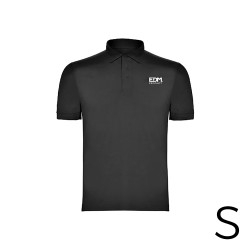 Polo preto tamanho-s manga curta bordado