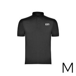 Polo preto tamanho-m manga curta bordado