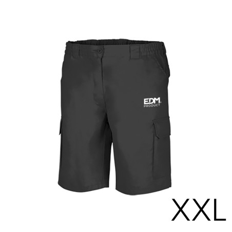 Bermuda preta tamanho-xxl serigrafiada