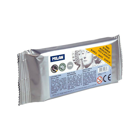 Massa para modelar branca 400g milan