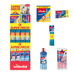 Expositor vileda universal de super preço, 39 x 38 x 122 cm
