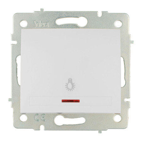 Botão luz luminoso 10a 250v série europa solera erp04ilqc