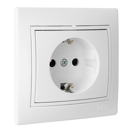 Tomada bipolar com t/tl16a 250v série europa solera erp60u