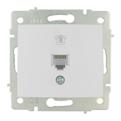 Tomada telefone rj11 de embutir série europa solera erp84