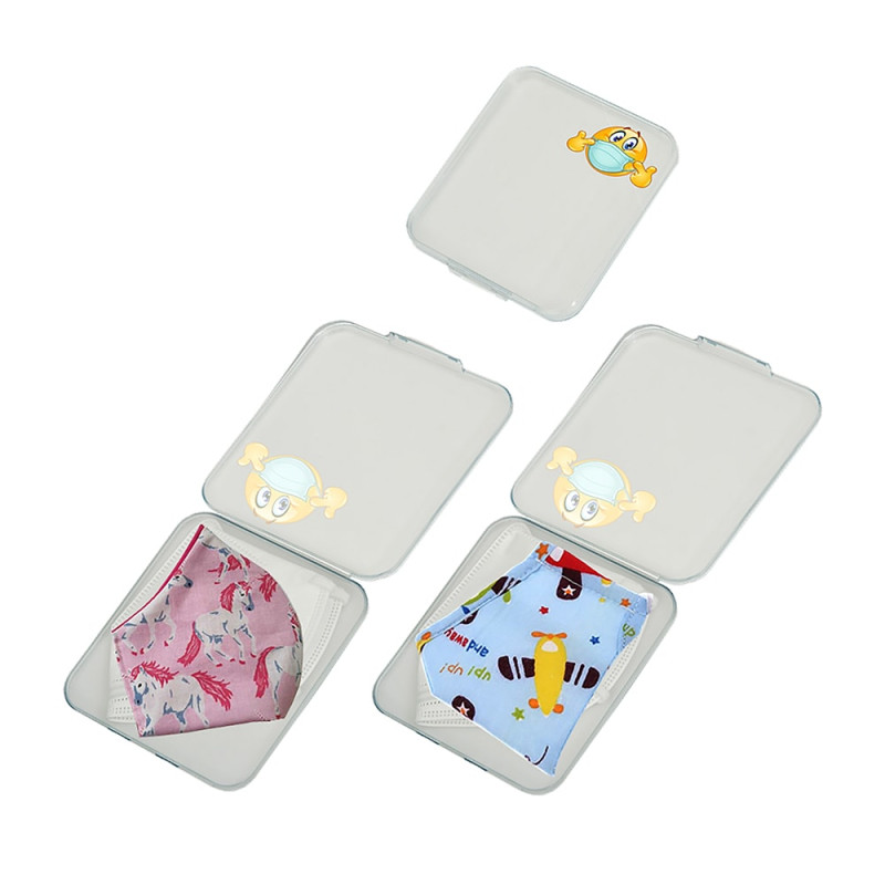 Porta mascaras de bolso 11x12,4x1,2cm cores / modelos diversos