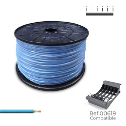 Cabo h07v-k 2,50 mm azul, 800 m. (bobine grande)