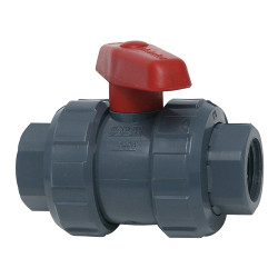 Válvula de esfera de pvc de 1" aqua control