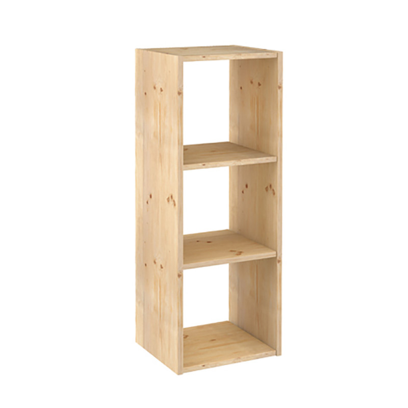 Estante modular 3 cubos dinamic pinho maciço 107x36,2x34cm astigarraga