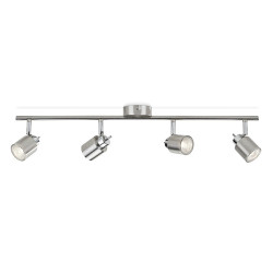 Meranti gu10 4 elementos spotlight (lâmpada não incluída) cor cromado fosco 15,5 x 10 x 69 cm