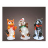 Figuras de animais acrílicas led para exterior 13x10x24cm 20 leds modelos sortidos