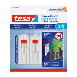 Prego adesivo até 3kg azulejo 77764 tesa