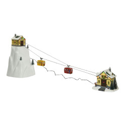 Figura aventura na neve 31,5x32,5x53cm 16 leds