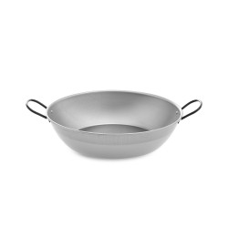 Frigideira funda polida com pegas ø30cm. vaello