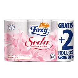 Papel higiênico aroma talco 4 + 2 uds