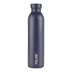 Garrafa isotérmica de inox 304 591ml azul marinho