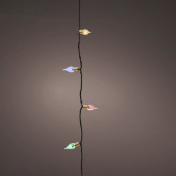 Grinalda led vintage multicor com 8 funções efeito cintilante para interior 1790cm 493276