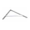 Esquadro de aço branco fortex 20x30cm