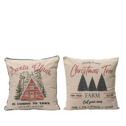 Almofada com estampado de natal, 2 modelos, 45 x 10 x 45 cm
