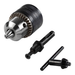 Kit sds-plus: porta-brocas 1,5-13mm, chave porta-brocas s2a e adaptador porta-brocas. 2649000 wolfcraft
