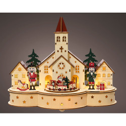 Figura de quebra-nozes de natal, 30x14x24,5cm.