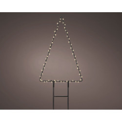 Estaca microled em forma de pinheiro, para exterior, 18x0,6x27cm. lumineo