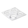Gota auto adesiva protetora ø19x4mm (blister 4 unid.) inofix