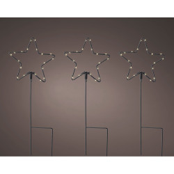 Estaca microled em forma de estrelas para exterior ø15 x 42,5 cm