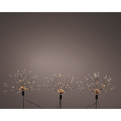 Estacas microled em forma de fogo de artifício para exterior ø25 x 45 cm