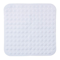 Tapete duche quadrado branco 55x55cm