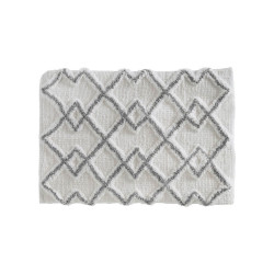 Tapete de banho étnico cinzento 50 x 75 cm