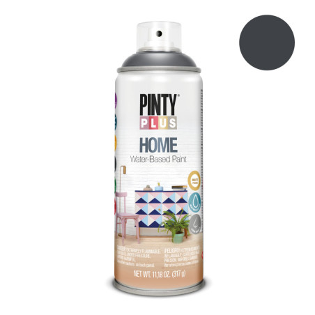 Tinta acrílica spray home à base de água 520 cc black hm438