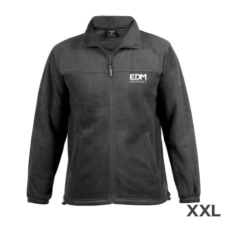 Casaco polar fleece 280g/m com ziper tamanho-xxl