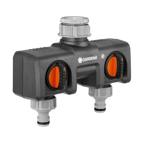 Distribuidor de 2 vias com adaptador gardena