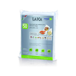 Pacote de 50 sacos de conservação a vácuo 20x28cm vt3504 laica