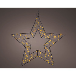 Figura estrela de metal microled para exterior ø38 cm